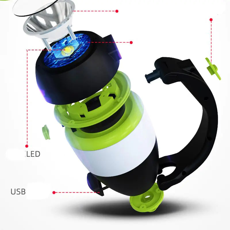 Multi-Function Led Usb Rechargeable Camping Light