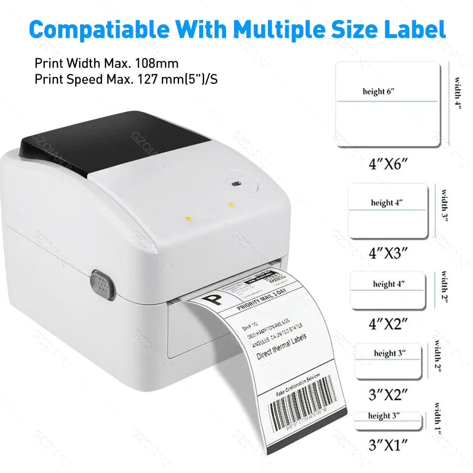 Bluetooth Shipping Label Printer