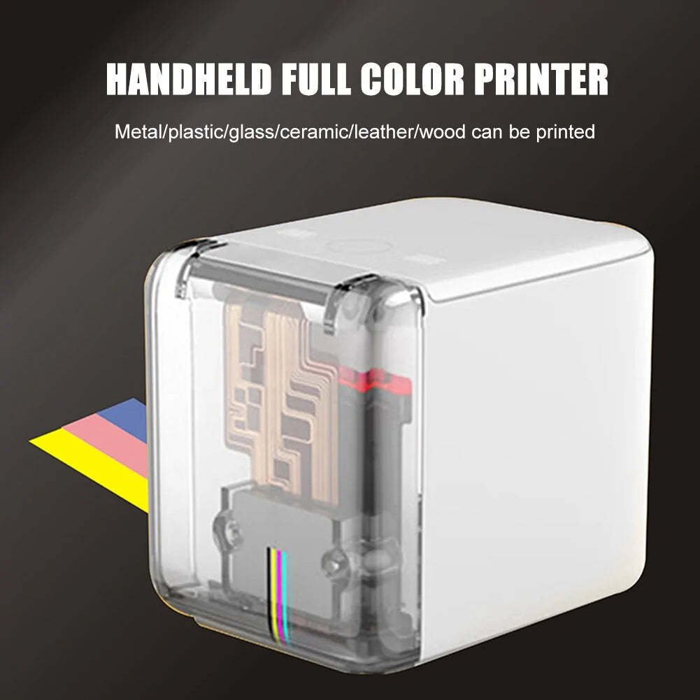 1200dpi Handheld Mini Inkjet Printer: Portable Full Color Printing with Ink Cartridge