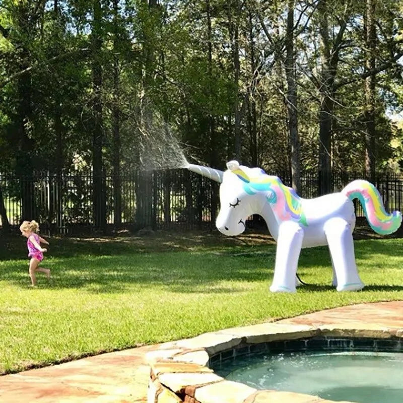 Inflatable Unicorn Water Spray