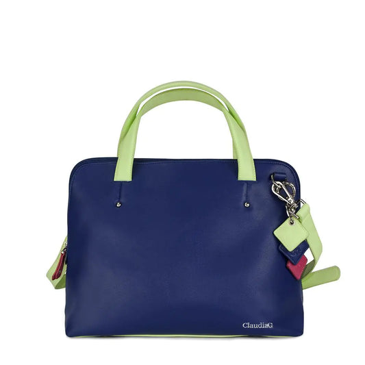 Elisa Leather Handbag -Sapphire