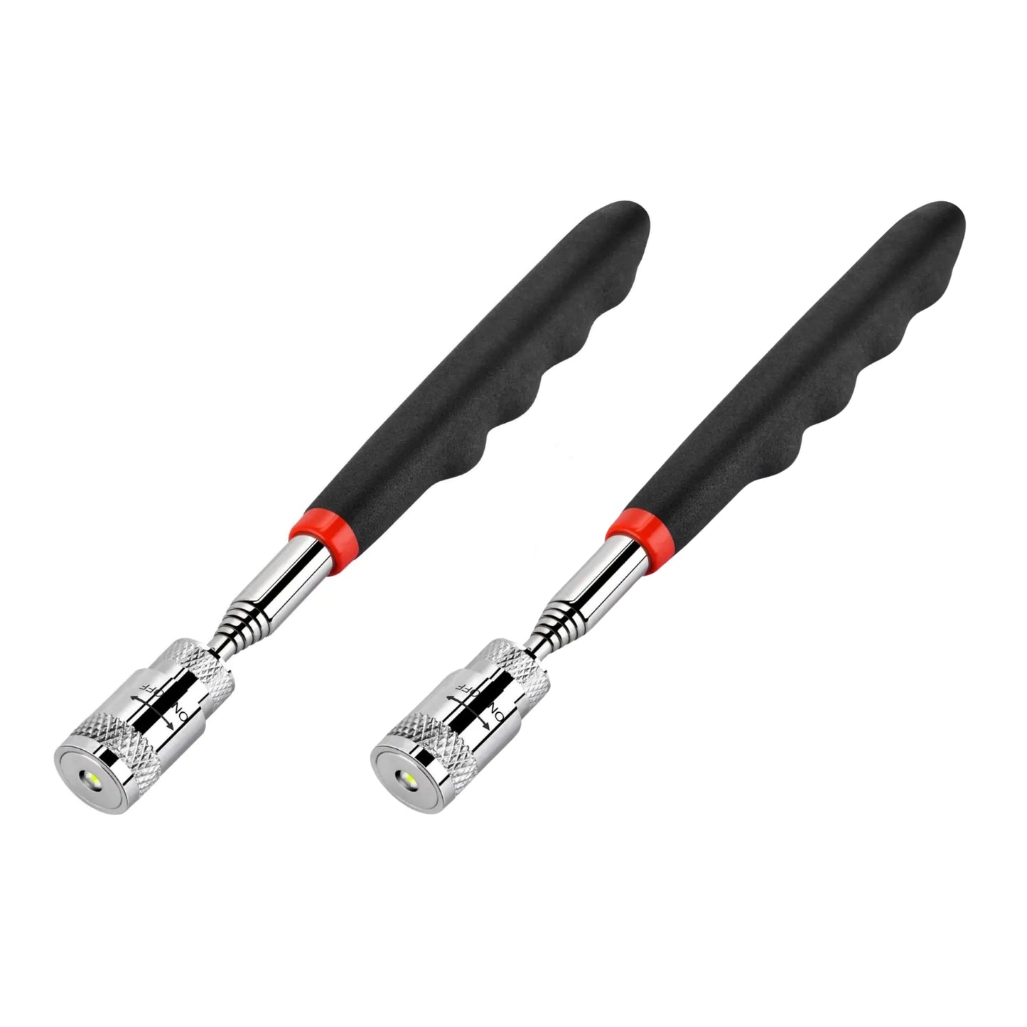 Magnetic Pick-Up Tool with LED Light (2-Pack)
