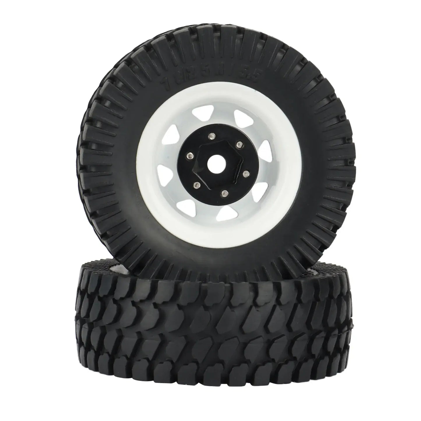 1.55 Metal Beadlock Wheel Rim Tire Set for 1/10 RC Crawler Car