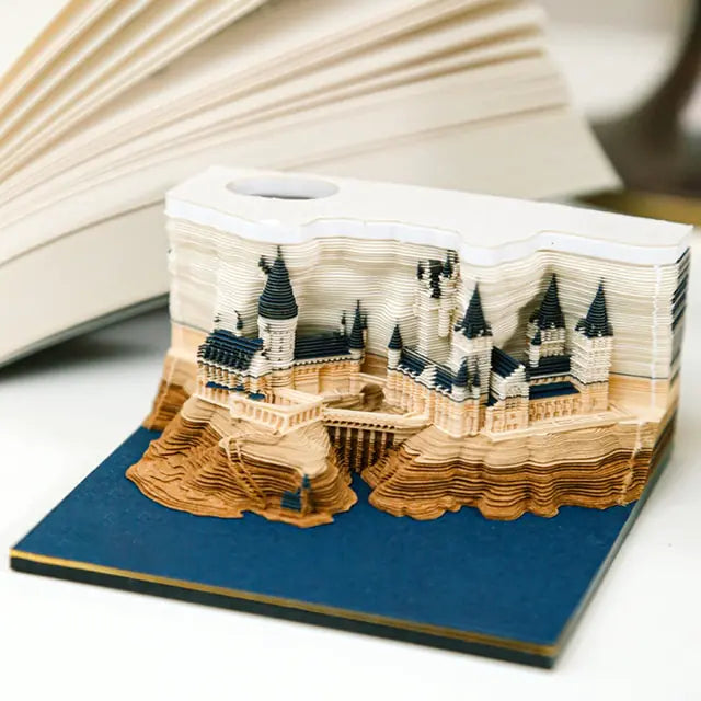 Hogwarts Notepad 3D Model Castle