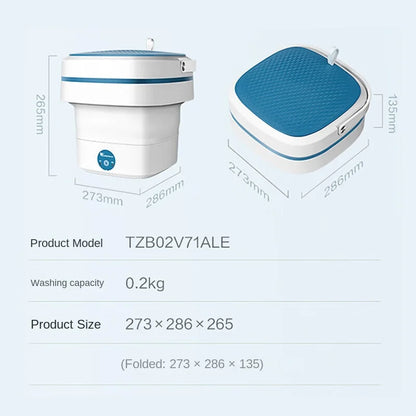 Easy-to-use Portable Washing Machine Mini Foldable Washer for Baby Clothes Socks Underwear TZB02V71ALE