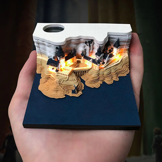 Hogwarts Notepad 3D Model Castle