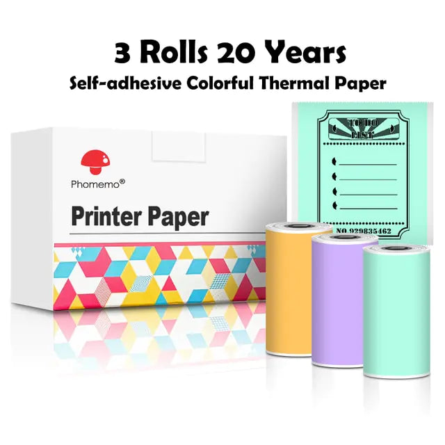 Phomemo Thermal Paper Sticker Rolls