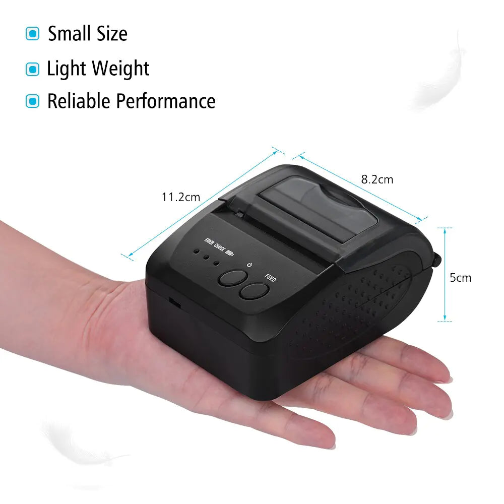 Wireless Thermal POS Printer with USB/BT Connectivity