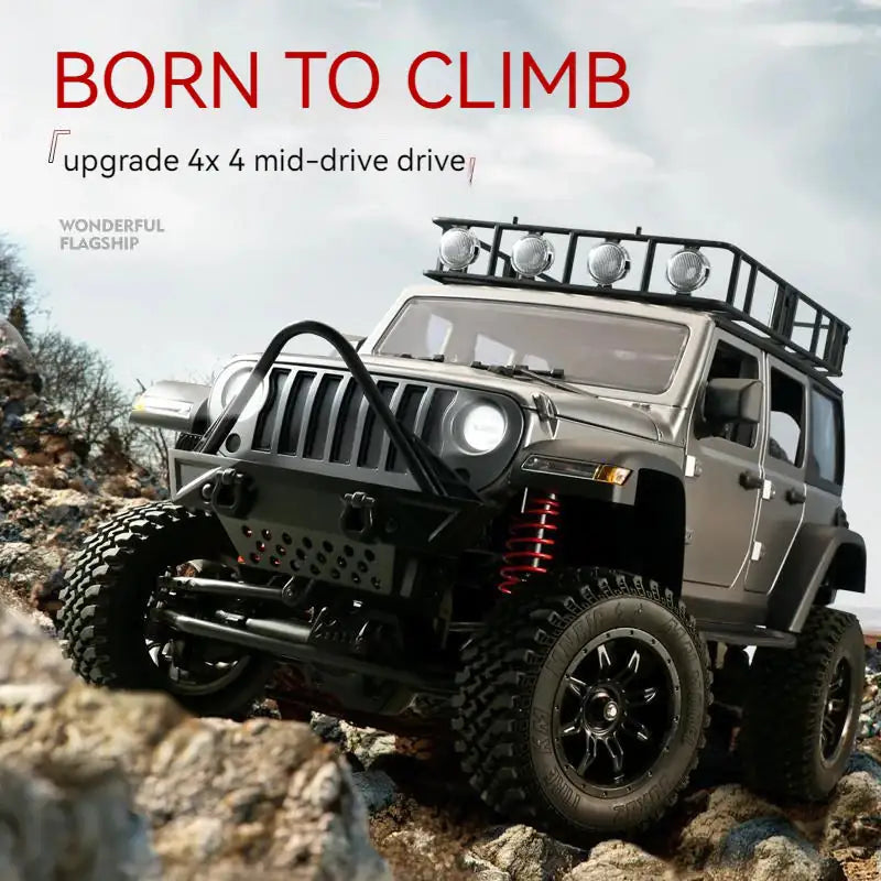 Rc Car Adult Professional 2.4g 4wd Climbing Buggy With Led Light