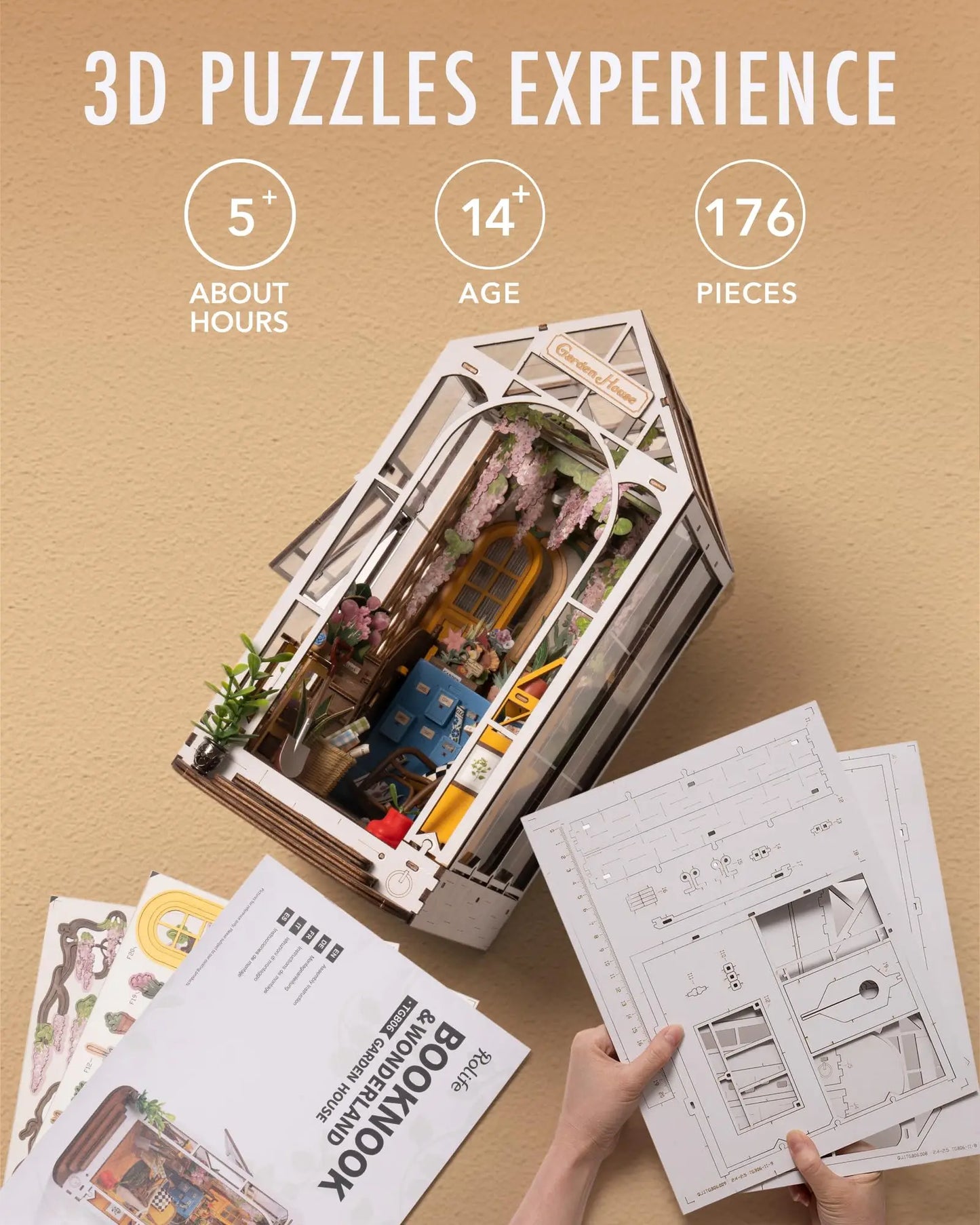 Mini Garden House Book Nook Kit