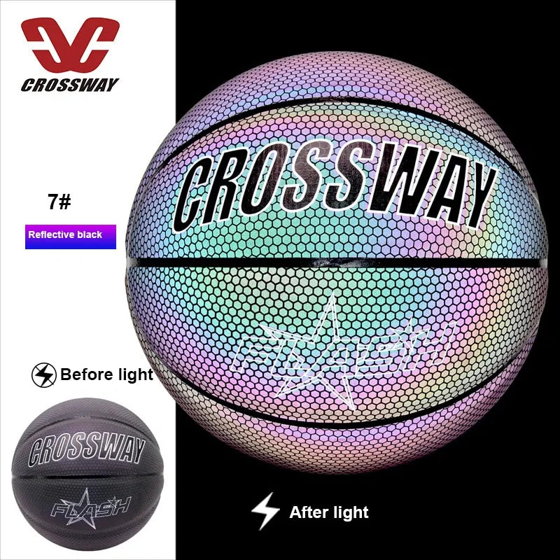 Holographic Reflective Wear-Resistant Luminous Basketball