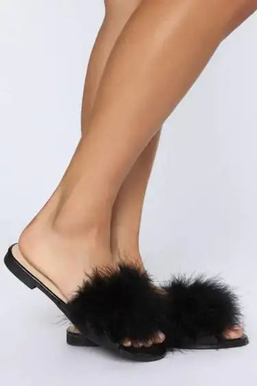 Women's Fur Slide Sandals