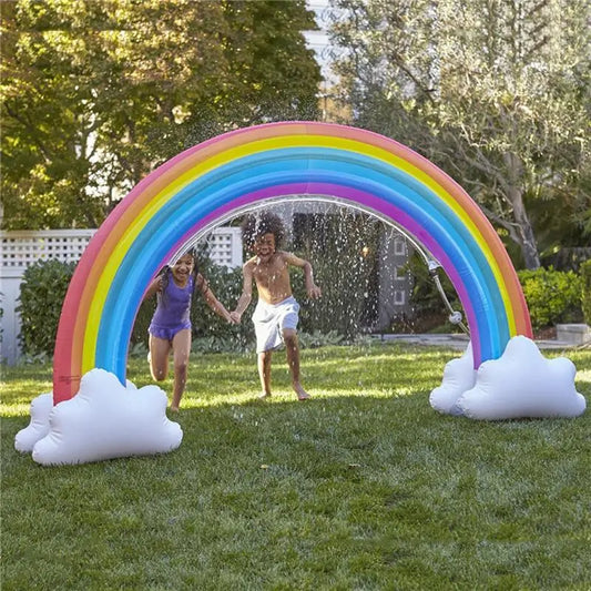 Ginormous Rainbow Cloud Sprinkler Giant Inflatable