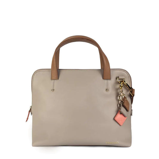 Elisa Leather Handbag-Tan