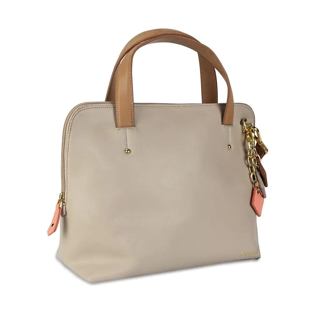 Elisa Leather Handbag-Tan