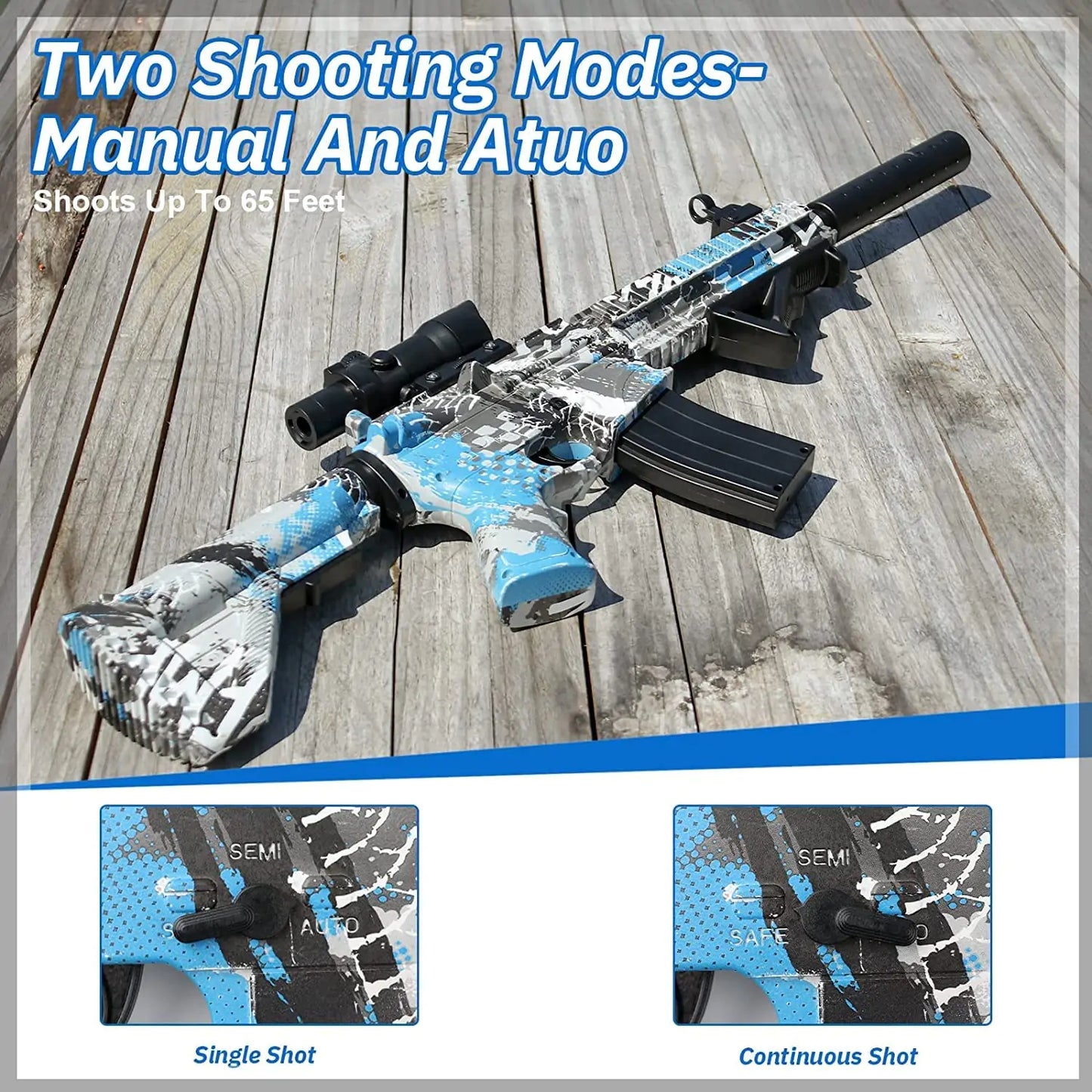 New M416 Manual Electric Splatter Gun