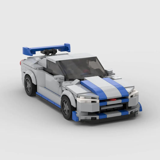 Nissan GTR R34 Sports Car Brick Toy