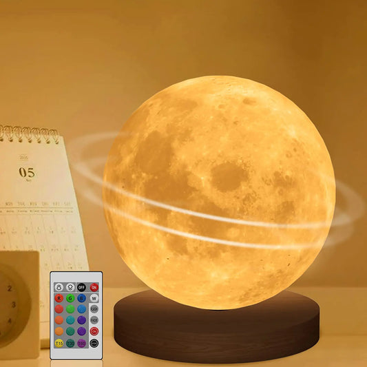 360° Rotating 3D LED Moon Night Lamp