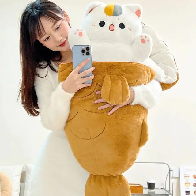 Taiyaki Doll Cat Pillow Plush Toy