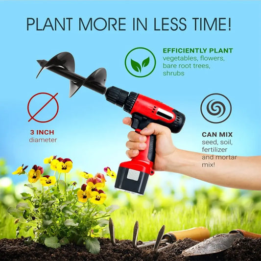 Garden Power Tools-Ground Drill