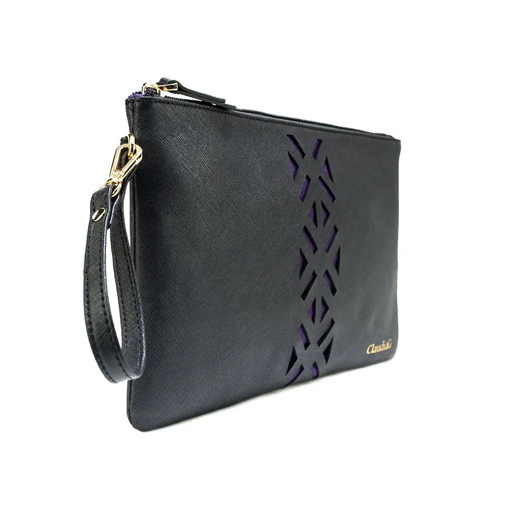 Leather PractiPouch Large- Midnight Black